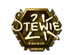 Sticker | Stewie2K (Gold) | London 2018