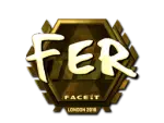 Sticker | fer (Gold) | London 2018