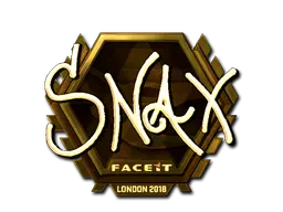 Sticker | Snax (Gold) | London 2018 Sticker | Snax (Gold) | London 2018