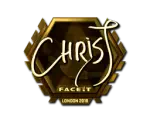 Sticker | chrisJ (Gold) | London 2018