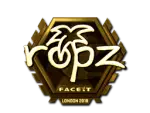 Sticker | ropz (Gold) | London 2018