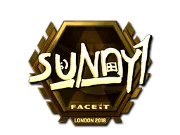 Sticker | suNny (Gold) | London 2018 Sticker | suNny (Gold) | London 2018