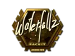 Sticker | waterfaLLZ (Gold) | London 2018