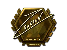 Sticker | Ex6TenZ (Gold) | London 2018 Sticker | Ex6TenZ (Gold) | London 2018