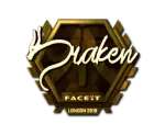 Sticker | draken (Gold) | London 2018