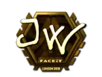 Sticker | JW (Gold) | London 2018