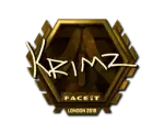 Sticker | KRIMZ (Gold) | London 2018