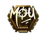 Sticker | mou (Gold) | London 2018