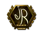 Sticker | jR (Gold) | London 2018