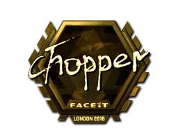 Sticker | chopper (Gold) | London 2018 Sticker | chopper (Gold) | London 2018