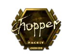 Sticker | chopper (Gold) | London 2018