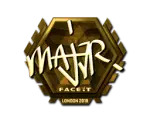Sticker | MAJ3R (Gold) | London 2018