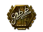 Sticker | gob b (Gold) | London 2018