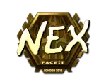 Sticker | nex (Gold) | London 2018