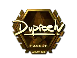Sticker | dupreeh (Gold) | London 2018 Sticker | dupreeh (Gold) | London 2018
