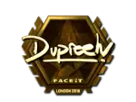 Sticker | dupreeh (Gold) | London 2018