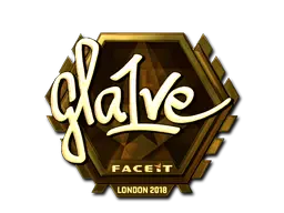 Sticker | gla1ve (Gold) | London 2018 Sticker | gla1ve (Gold) | London 2018