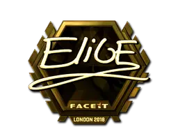Sticker | EliGE (Gold) | London 2018 Sticker | EliGE (Gold) | London 2018