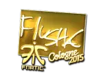 Sticker | flusha (Gold) | Cologne 2015