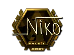 Sticker | niko (Gold) | London 2018 Sticker | niko (Gold) | London 2018
