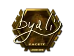 Sticker | byali (Gold) | London 2018