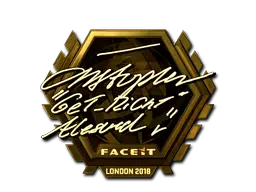 Sticker | GeT_RiGhT (Gold) | London 2018 Sticker | GeT_RiGhT (Gold) | London 2018