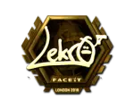 Sticker | Lekr0 (Gold) | London 2018