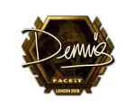 Sticker | dennis (Gold) | London 2018