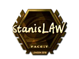 Sticker | stanislaw (Gold) | London 2018