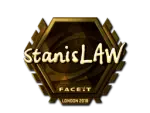 Sticker | stanislaw (Gold) | London 2018