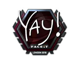 Sticker | yay (Foil) | London 2018 Sticker | yay (Foil) | London 2018