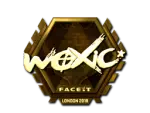 Sticker | woxic (Gold) | London 2018