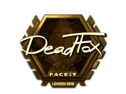 Sticker | DeadFox (Gold) | London 2018 Sticker | DeadFox (Gold) | London 2018