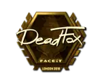 Sticker | DeadFox (Gold) | London 2018