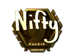 Sticker | Nifty (Gold) | London 2018