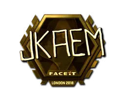 Sticker | jkaem (Gold) | London 2018 Sticker | jkaem (Gold) | London 2018