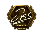 Sticker | jks (Gold) | London 2018