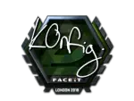 Sticker | k0nfig (Foil) | London 2018