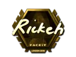 Sticker | Rickeh (Gold) | London 2018