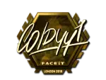 Sticker | COLDYY1 (Gold) | London 2018