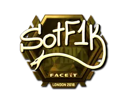Sticker | S0tF1k (Gold) | London 2018 Sticker | S0tF1k (Gold) | London 2018