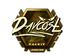 Sticker | DavCost (Gold) | London 2018 Sticker | DavCost (Gold) | London 2018