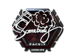 Sticker | somebody (Foil) | London 2018