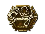 Sticker | somebody (Gold) | London 2018