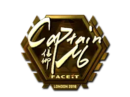 Sticker | captainMo (Gold) | London 2018 Sticker | captainMo (Gold) | London 2018