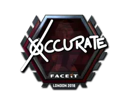 Sticker | xccurate (Foil) | London 2018 Sticker | xccurate (Foil) | London 2018