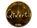 Sticker | qikert (Gold) | Katowice 2019