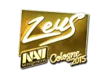Sticker | Zeus (Gold) | Cologne 2015