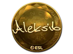 Sticker | Aleksib (Gold) | Katowice 2019 Sticker | Aleksib (Gold) | Katowice 2019