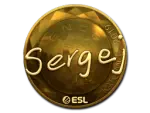 Sticker | sergej (Gold) | Katowice 2019